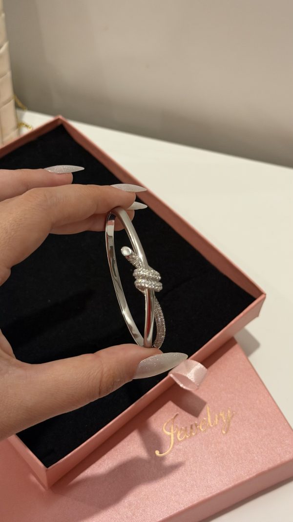 Bracelet tiffany identique or argenté 🩶