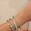 Bracelet tiffany identique or argenté 🩶