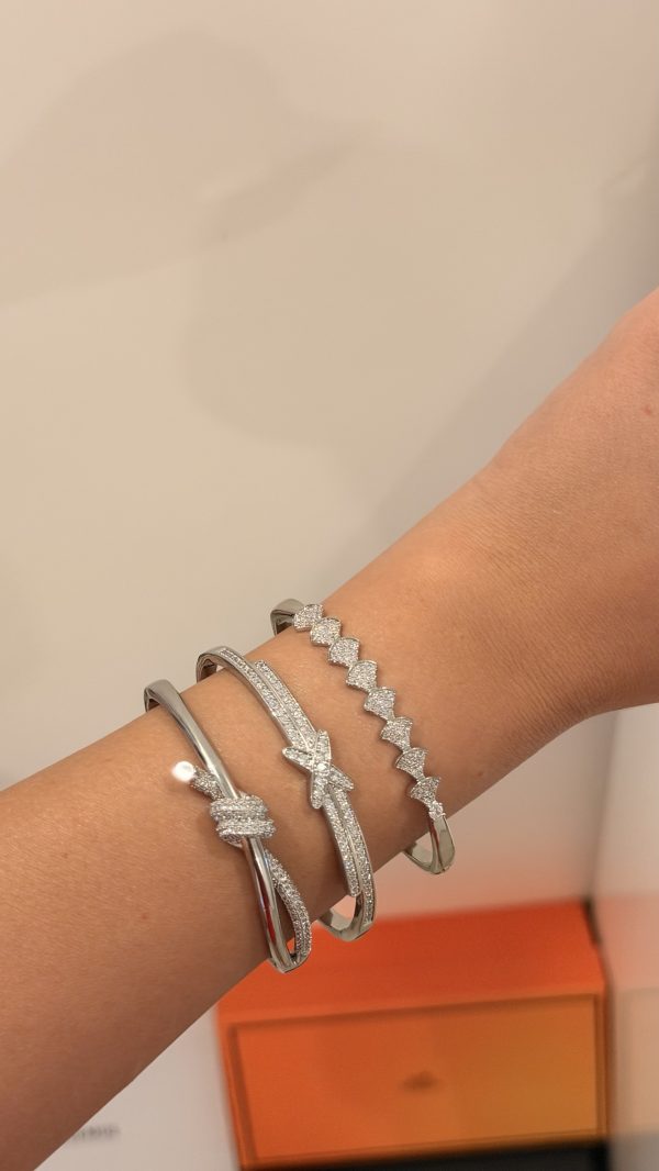 Bracelet tiffany identique or argenté 🩶