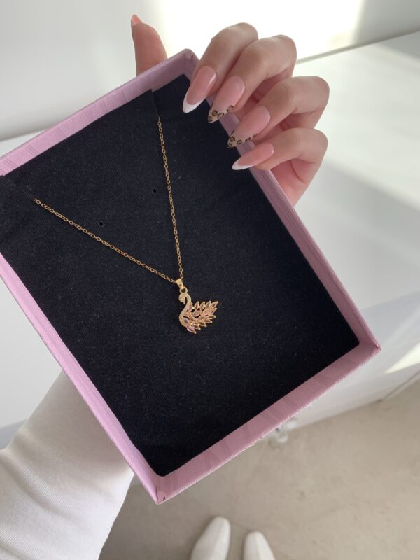 Collier swan pink 🦢💕