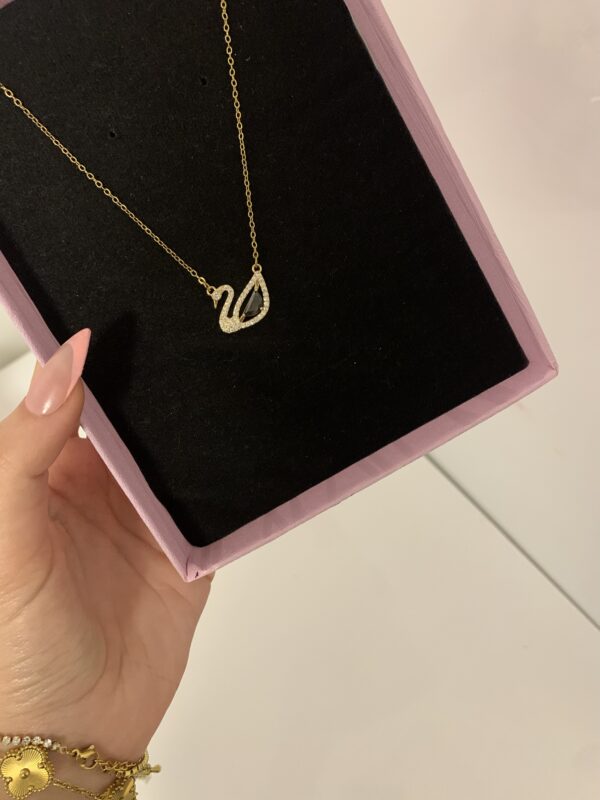 Collier swan new noir 🦢🖤