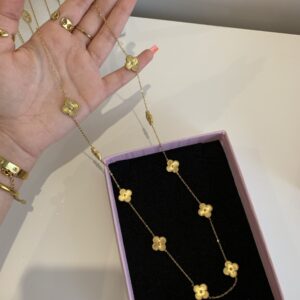 Collier sautoir van Cleef doré ✨