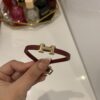 Bracelet Hermes en cuire Bordeaux ❤️