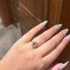 Bague marquise violette ajustable ✨