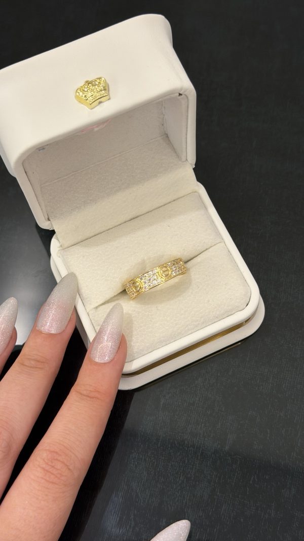 Bague cartier love diamants
