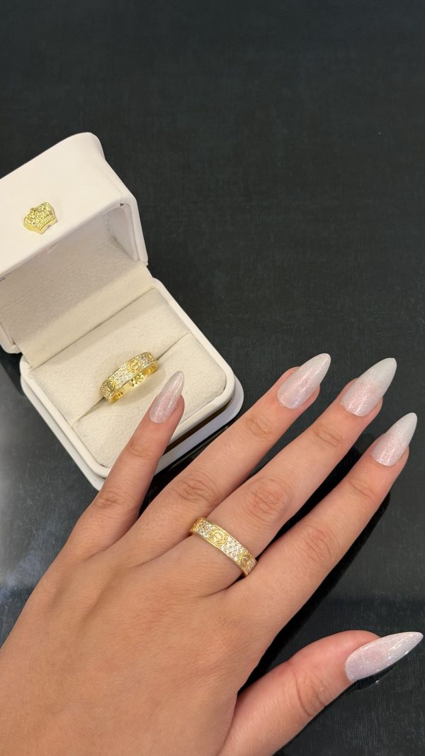 Bague cartier love diamants