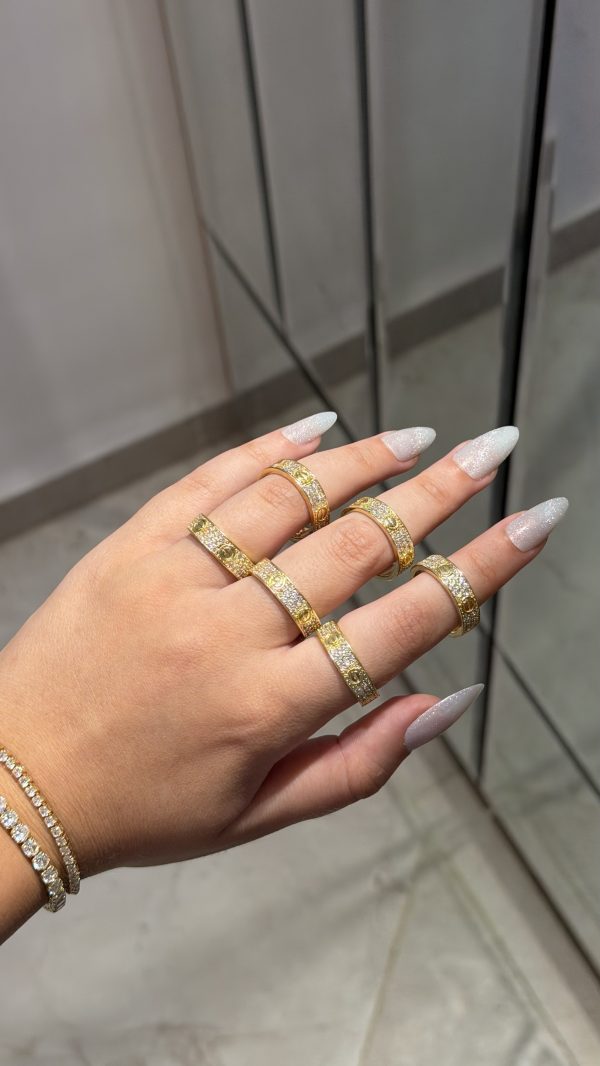 Bague cartier love diamants