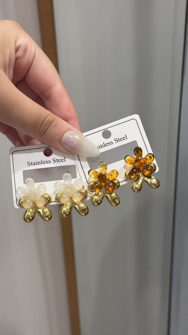Boucles d’oreilles flora ✨
