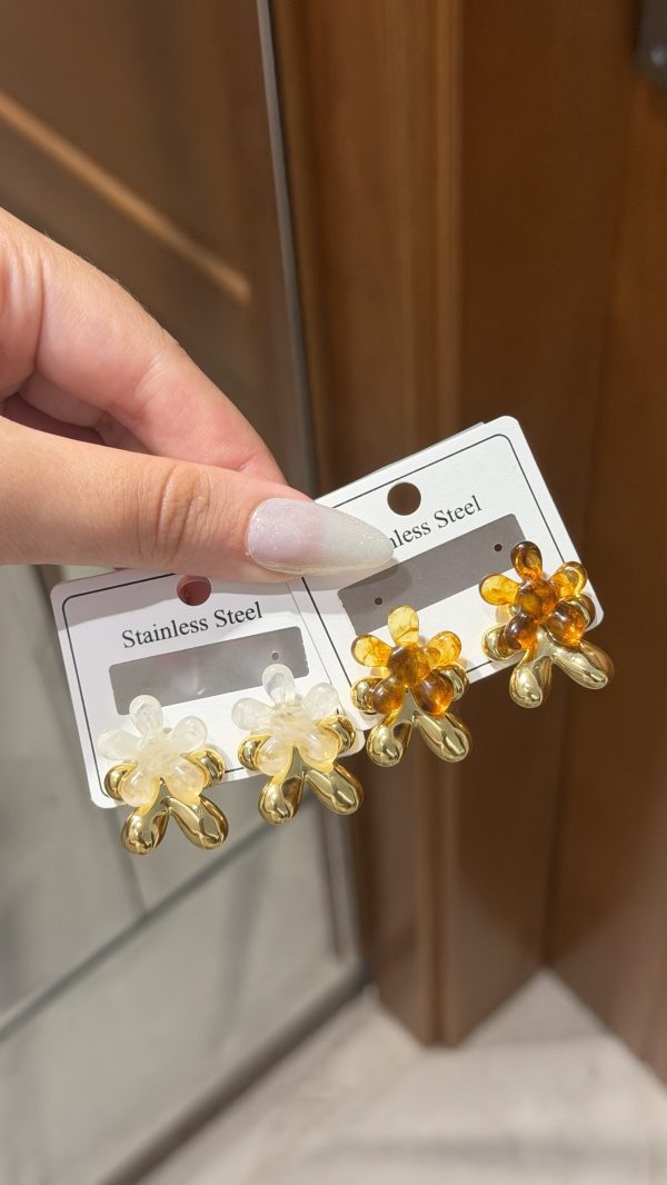 Boucles d’oreilles flora ✨